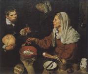 Diego Velazquez Old woman in the eggs roast oil painting artist
